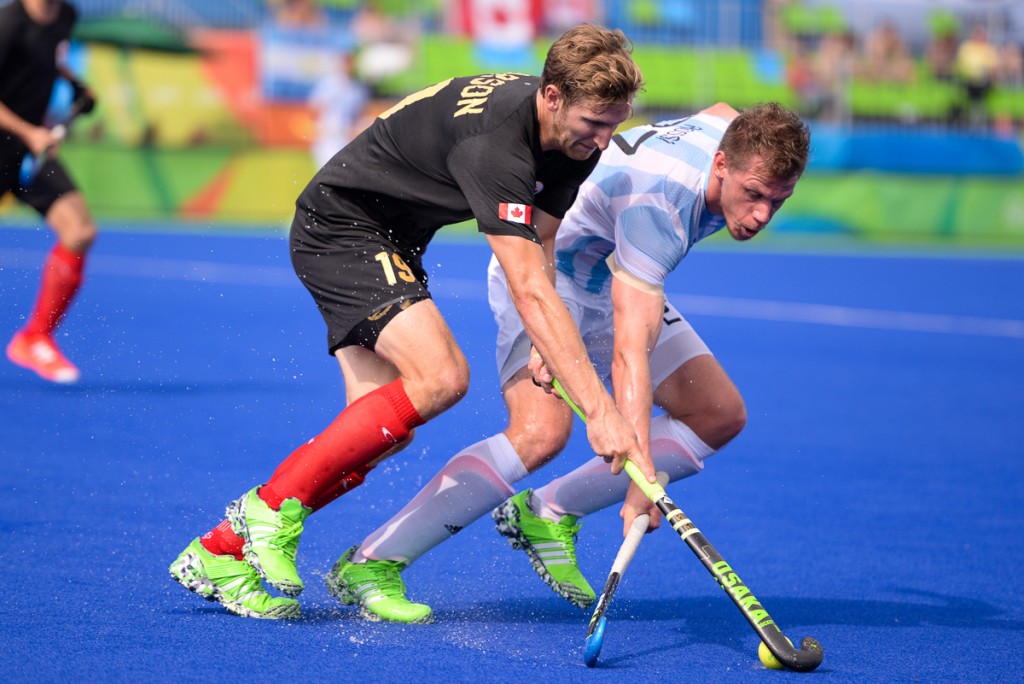 2016 Olympic Games. Men's National Team. Canada vs Argentina. 3-1 loss. August 8, 2016. MArk Pearson. Photo:Yan Huckendubler